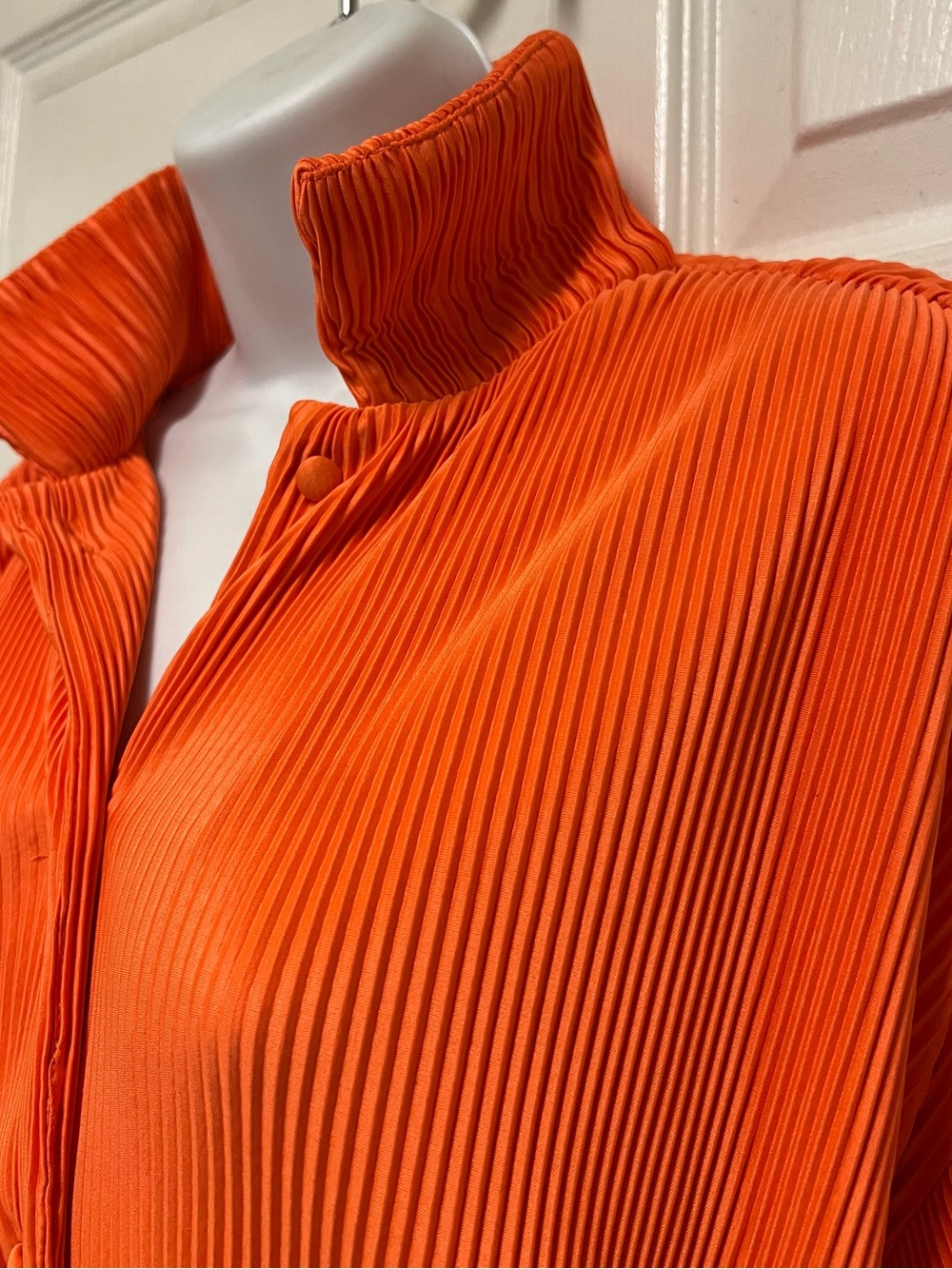 Fashion Nova Orange Two Piece Plisse Pants Set - Picture 8 of 12